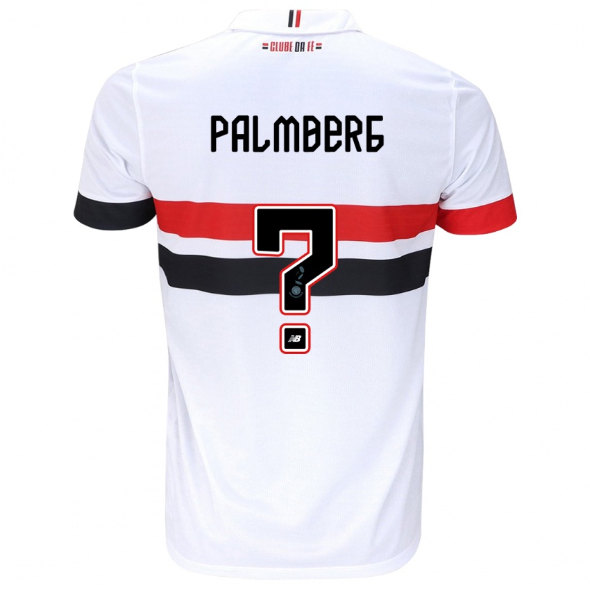 Femme Maillot Palmberg #0 Blanc Rouge Noir Tenues Domicile 2024/25 T-Shirt Suisse