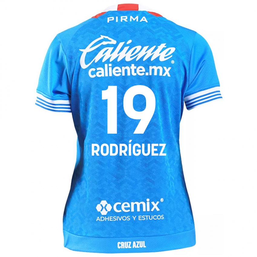 Femme Maillot Carlos Rodriguez #19 Bleu Ciel Tenues Domicile 2024/25 T-Shirt Suisse