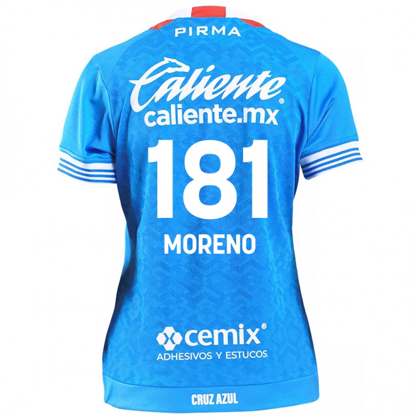 Damen Roberto Moreno #181 Himmelblau Heimtrikot Trikot 2024/25 T-Shirt Schweiz