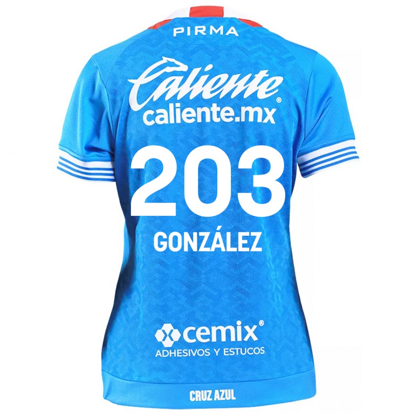 Damen Rogelio González #203 Himmelblau Heimtrikot Trikot 2024/25 T-Shirt Schweiz