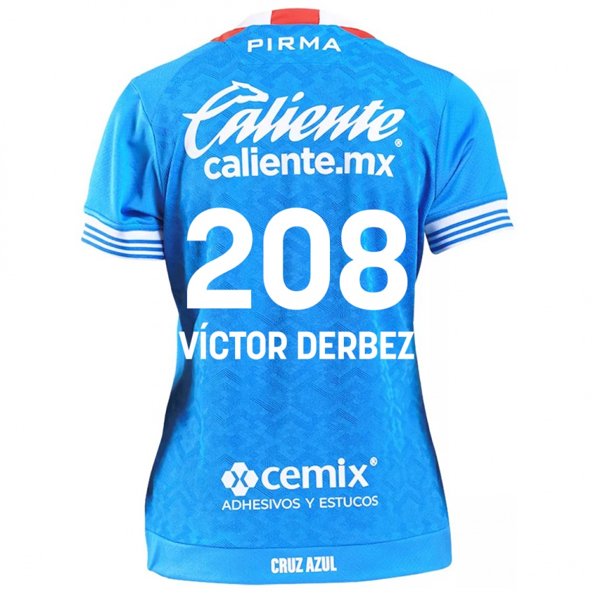 Damen Louis Víctor Derbez #208 Himmelblau Heimtrikot Trikot 2024/25 T-Shirt Schweiz