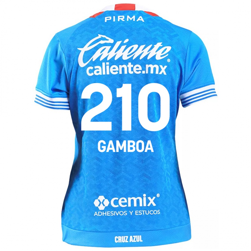 Damen Bryan Gamboa #210 Himmelblau Heimtrikot Trikot 2024/25 T-Shirt Schweiz