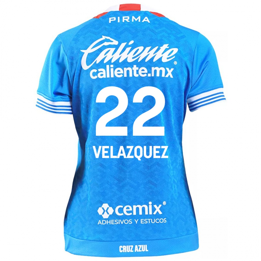 Damen Hireri Velazquez #22 Himmelblau Heimtrikot Trikot 2024/25 T-Shirt Schweiz