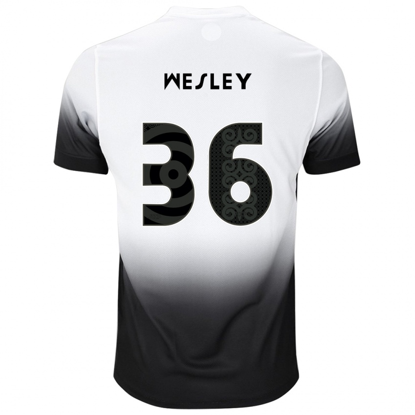 Damen Wesley #36 Weiß Schwarz Heimtrikot Trikot 2024/25 T-Shirt Schweiz