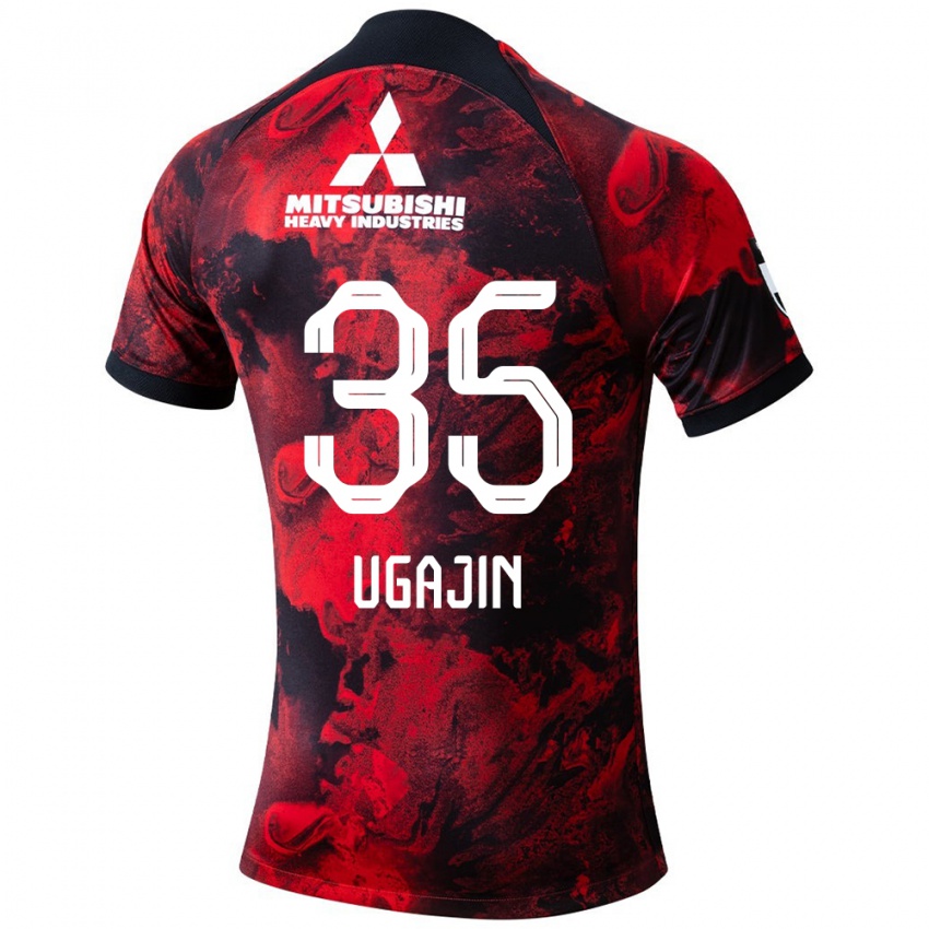 Damen Tomoya Ugajin #35 Rot Schwarz Heimtrikot Trikot 2024/25 T-Shirt Schweiz