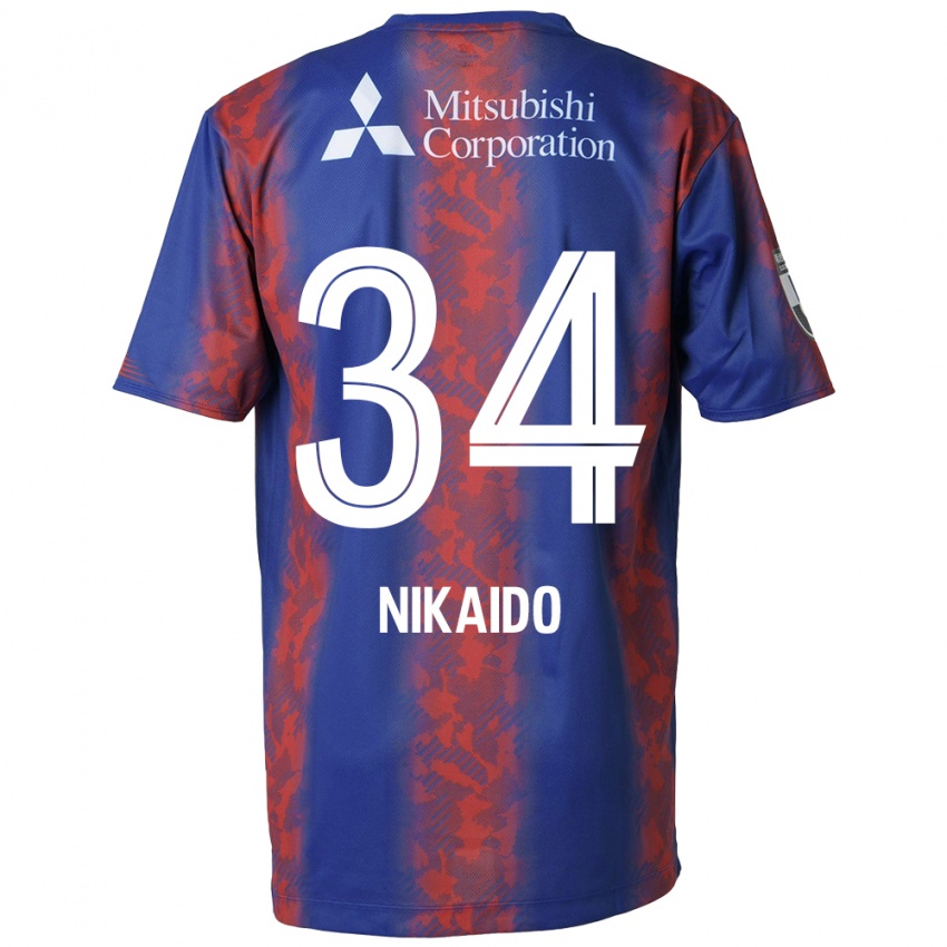 Damen Rintaro Nikaido #34 Blau Rot Heimtrikot Trikot 2024/25 T-Shirt Schweiz