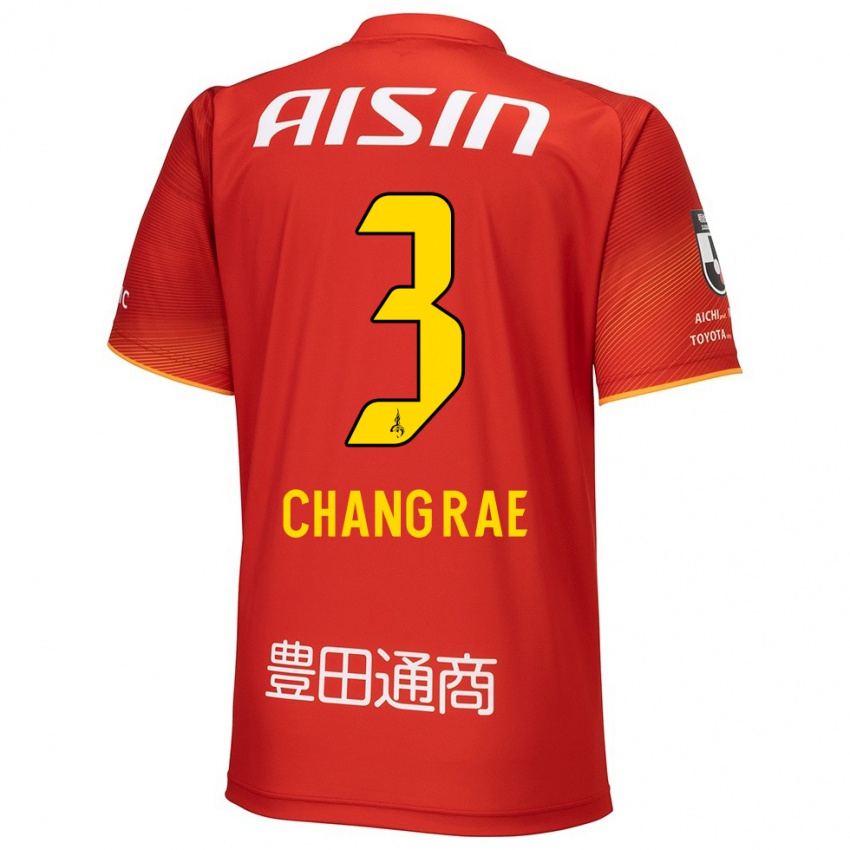 Femme Maillot Chang-Rae Ha #3 Rouge Blanc Jaune Tenues Domicile 2024/25 T-Shirt Suisse