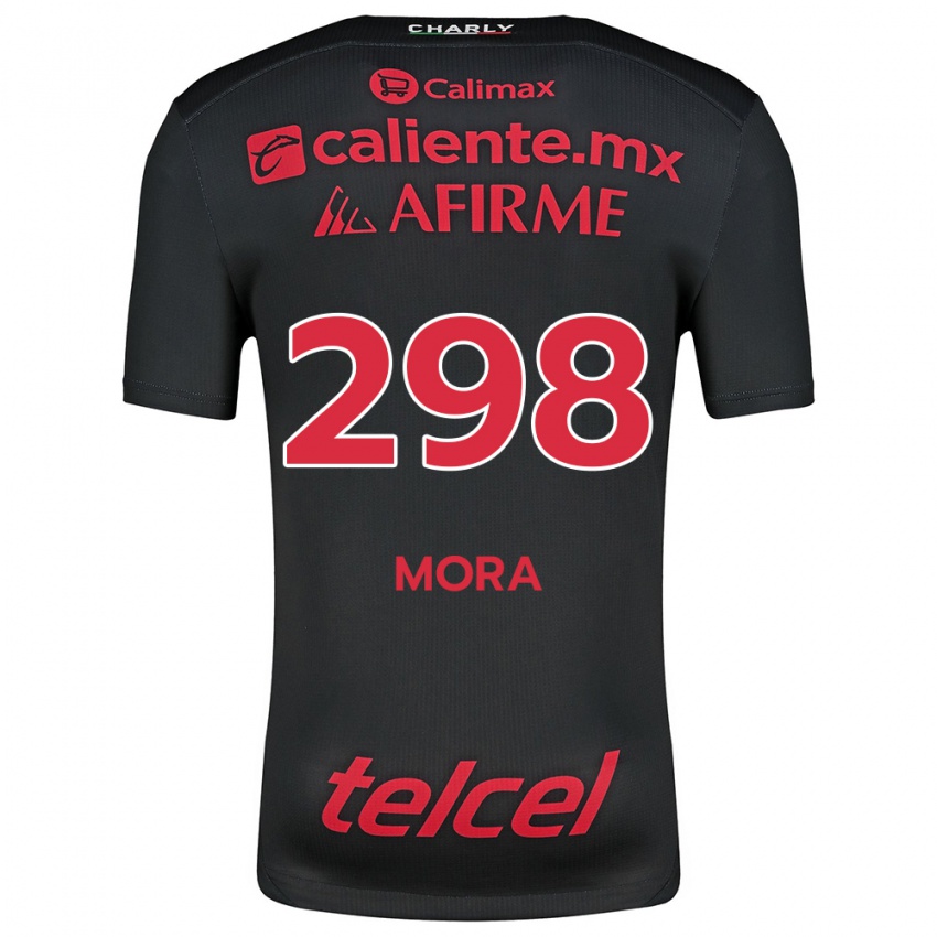 Damen Gilberto Mora #298 Schwarz Rot Heimtrikot Trikot 2024/25 T-Shirt Schweiz