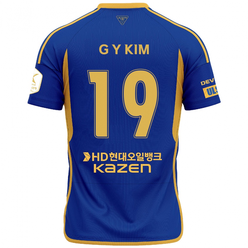 Damen Young-Gwon Kim #19 Blau Gelb Heimtrikot Trikot 2024/25 T-Shirt Schweiz