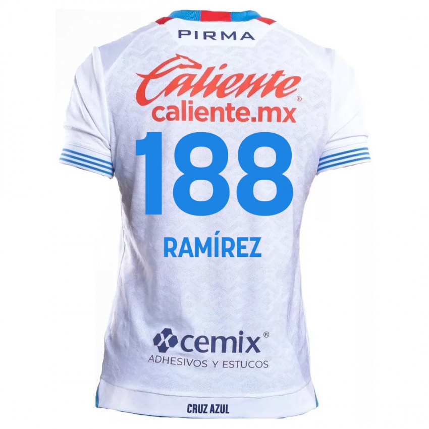 Damen Diego Ramírez #188 Weiß Blau Auswärtstrikot Trikot 2024/25 T-Shirt Schweiz