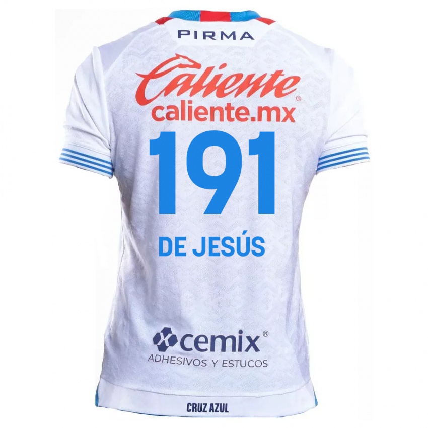 Damen Luis De Jesús #191 Weiß Blau Auswärtstrikot Trikot 2024/25 T-Shirt Schweiz