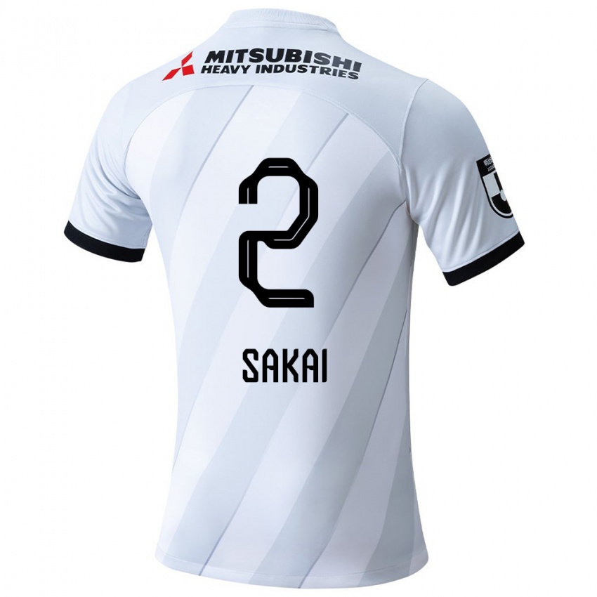 Damen Hiroki Sakai #2 Weiß Grau Auswärtstrikot Trikot 2024/25 T-Shirt Schweiz