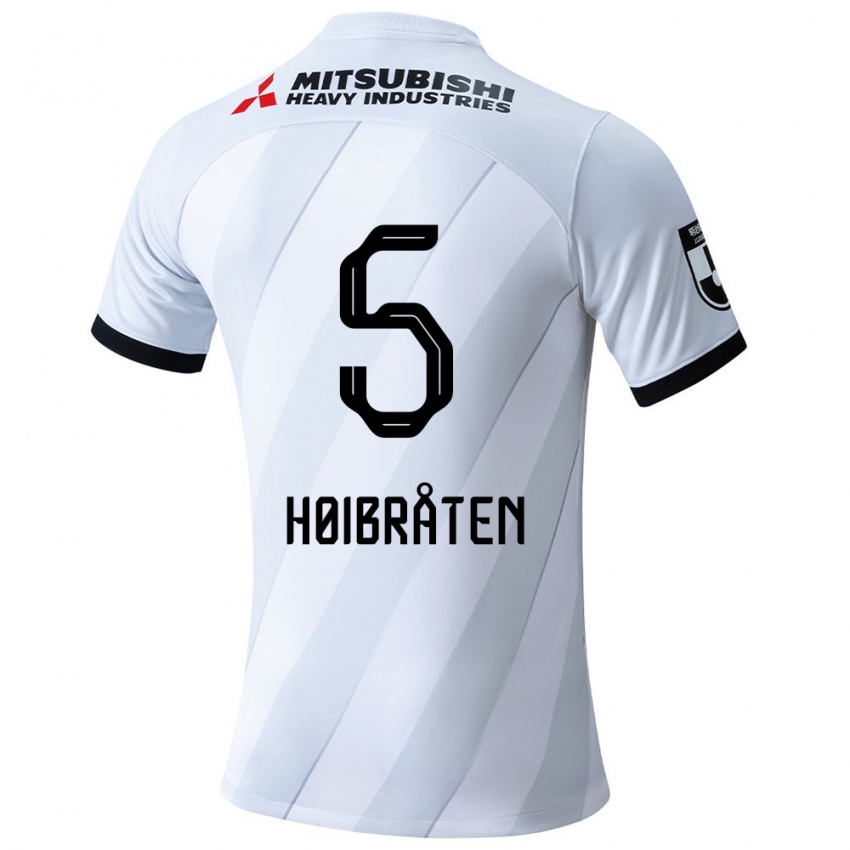 Damen Marius Høibråten #5 Weiß Grau Auswärtstrikot Trikot 2024/25 T-Shirt Schweiz