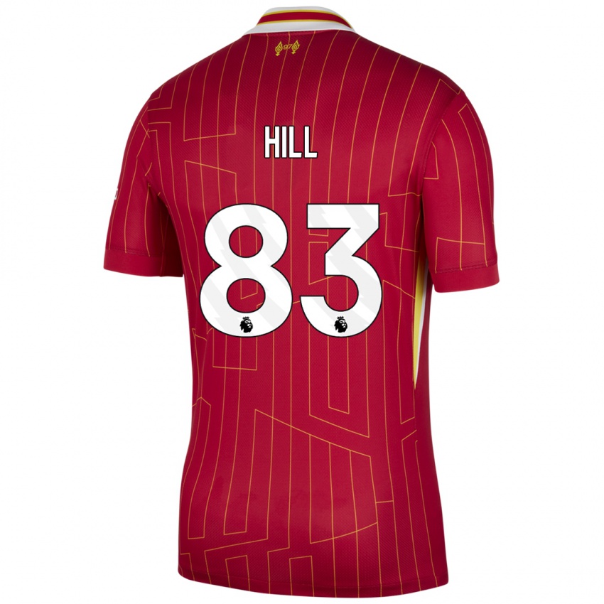 Kinder Thomas Hill #83 Rot Gelb Weiß Heimtrikot Trikot 2024/25 T-Shirt Schweiz