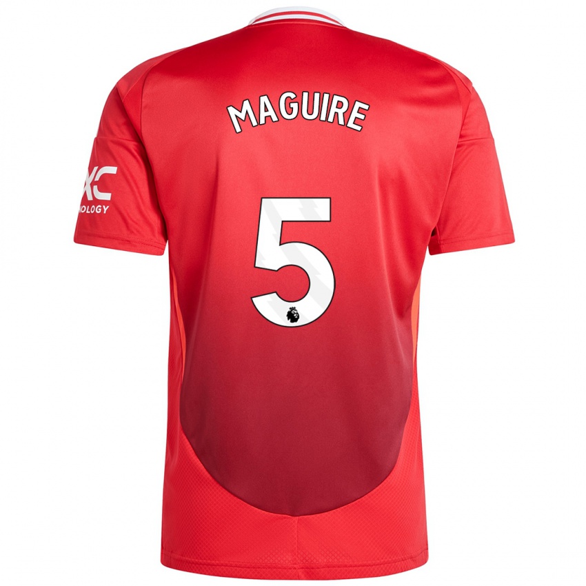 Kinder Harry Maguire #5 Hellrot Heimtrikot Trikot 2024/25 T-Shirt Schweiz