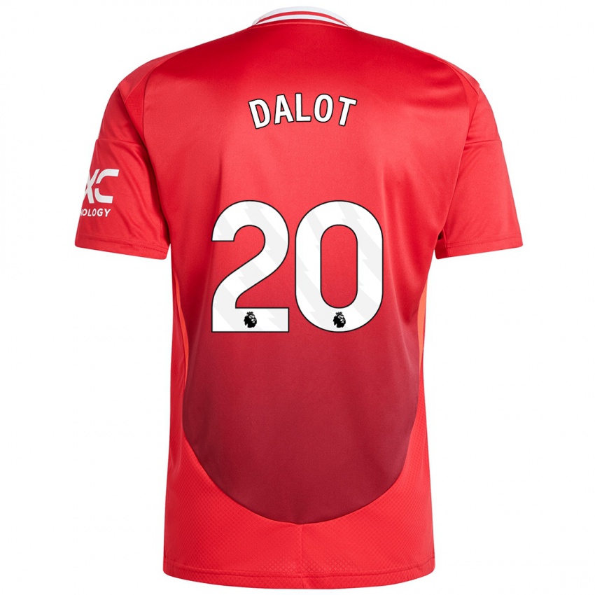 Kinder Diogo Dalot #20 Hellrot Heimtrikot Trikot 2024/25 T-Shirt Schweiz