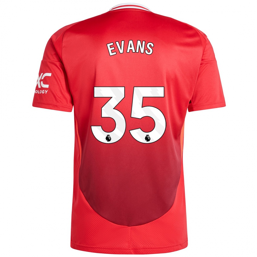 Kinder Jonny Evans #35 Hellrot Heimtrikot Trikot 2024/25 T-Shirt Schweiz