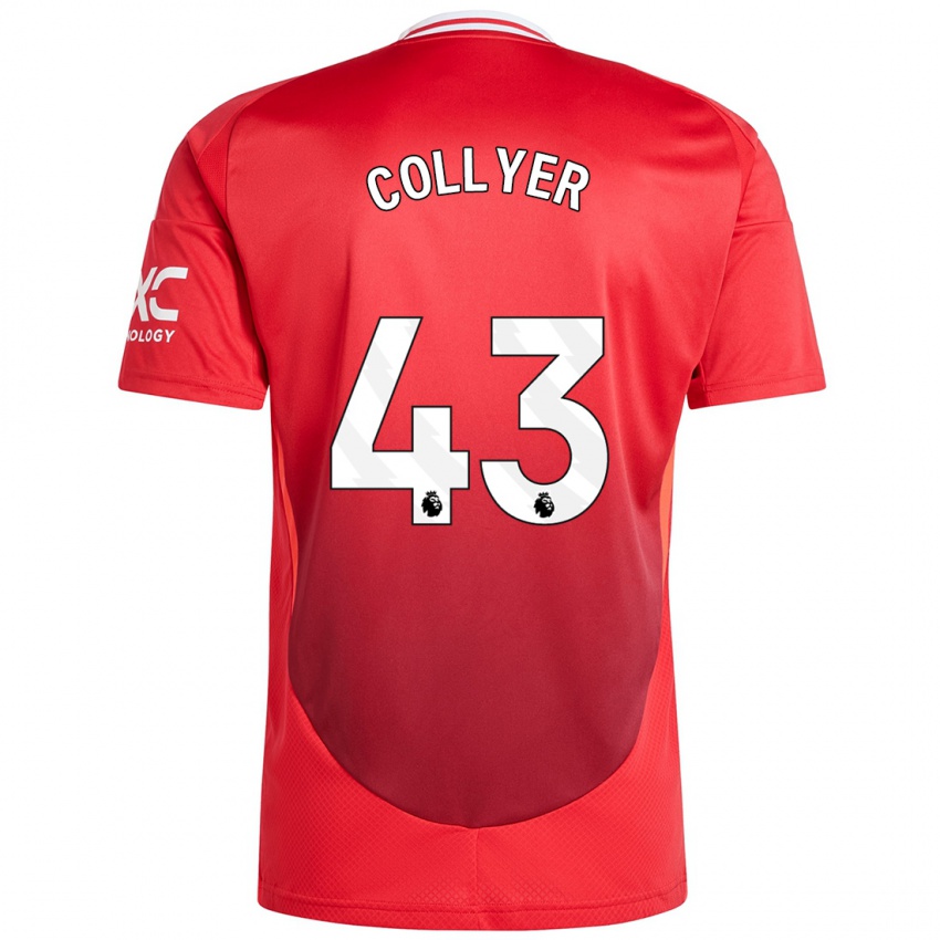 Kinder Toby Collyer #43 Hellrot Heimtrikot Trikot 2024/25 T-Shirt Schweiz