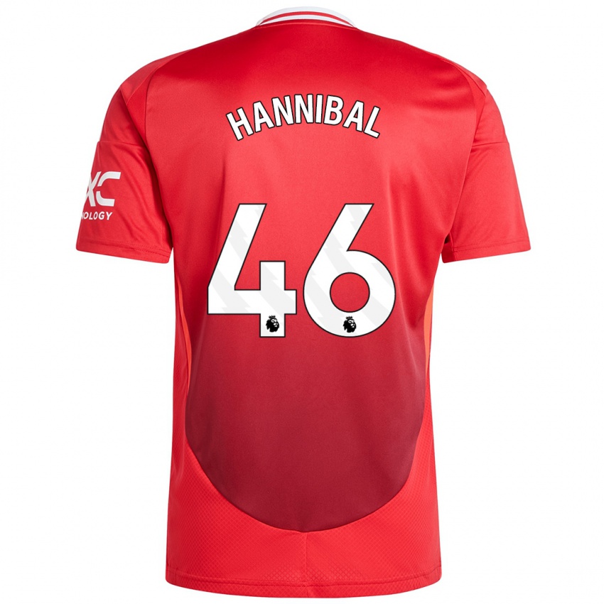 Kinder Hannibal Mejbri #46 Hellrot Heimtrikot Trikot 2024/25 T-Shirt Schweiz