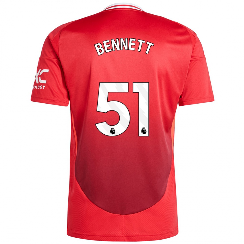 Kinder Rhys Bennett #51 Hellrot Heimtrikot Trikot 2024/25 T-Shirt Schweiz