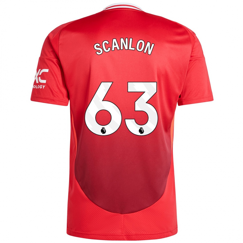 Kinder James Scanlon #63 Hellrot Heimtrikot Trikot 2024/25 T-Shirt Schweiz