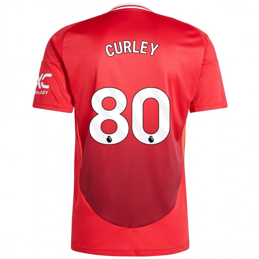 Kinder Ruben Curley #80 Hellrot Heimtrikot Trikot 2024/25 T-Shirt Schweiz