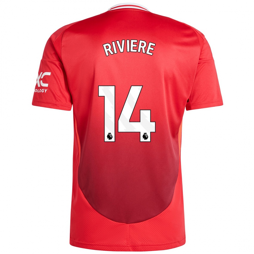 Kinder Jayde Riviere #14 Hellrot Heimtrikot Trikot 2024/25 T-Shirt Schweiz