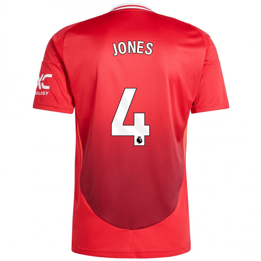 Kinder Phil Jones #4 Hellrot Heimtrikot Trikot 2024/25 T-Shirt Schweiz