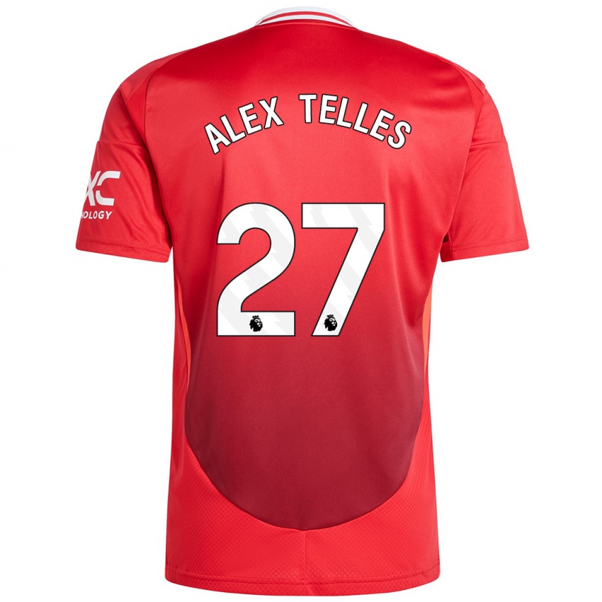 Kinder Alex Nicolao Telles #27 Hellrot Heimtrikot Trikot 2024/25 T-Shirt Schweiz