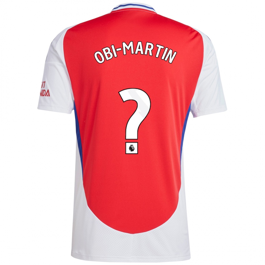 Enfant Maillot Chido Obi-Martin #0 Rouge Blanc Tenues Domicile 2024/25 T-Shirt Suisse