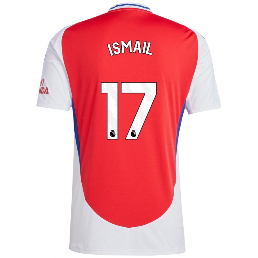 Enfant Maillot Cam'ron Ismail #17 Rouge Blanc Tenues Domicile 2024/25 T-Shirt Suisse