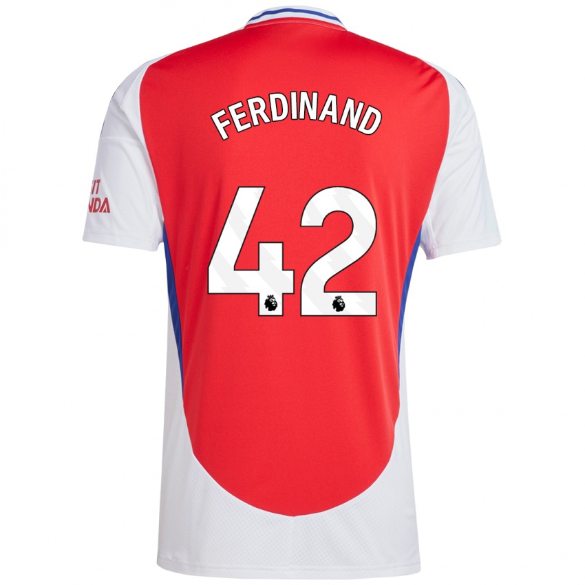 Enfant Maillot Seb Ferdinand #42 Rouge Blanc Tenues Domicile 2024/25 T-Shirt Suisse