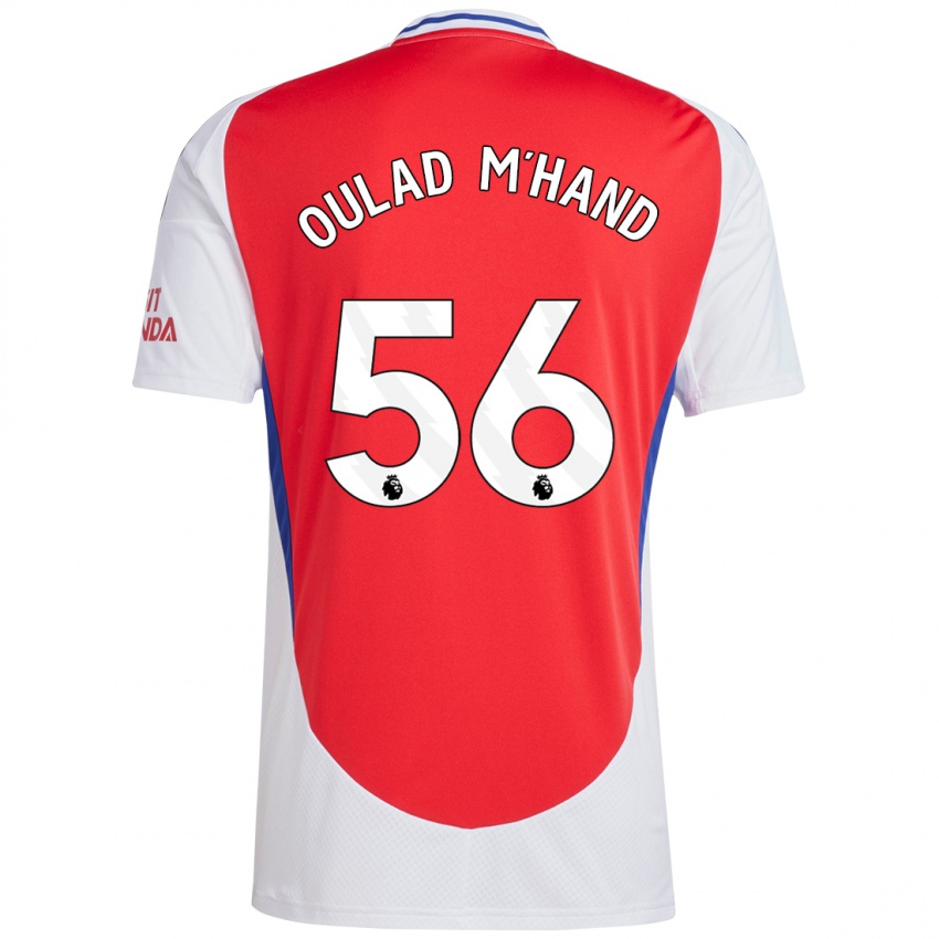 Enfant Maillot Salah-Eddine Oulad M'hand #56 Rouge Blanc Tenues Domicile 2024/25 T-Shirt Suisse