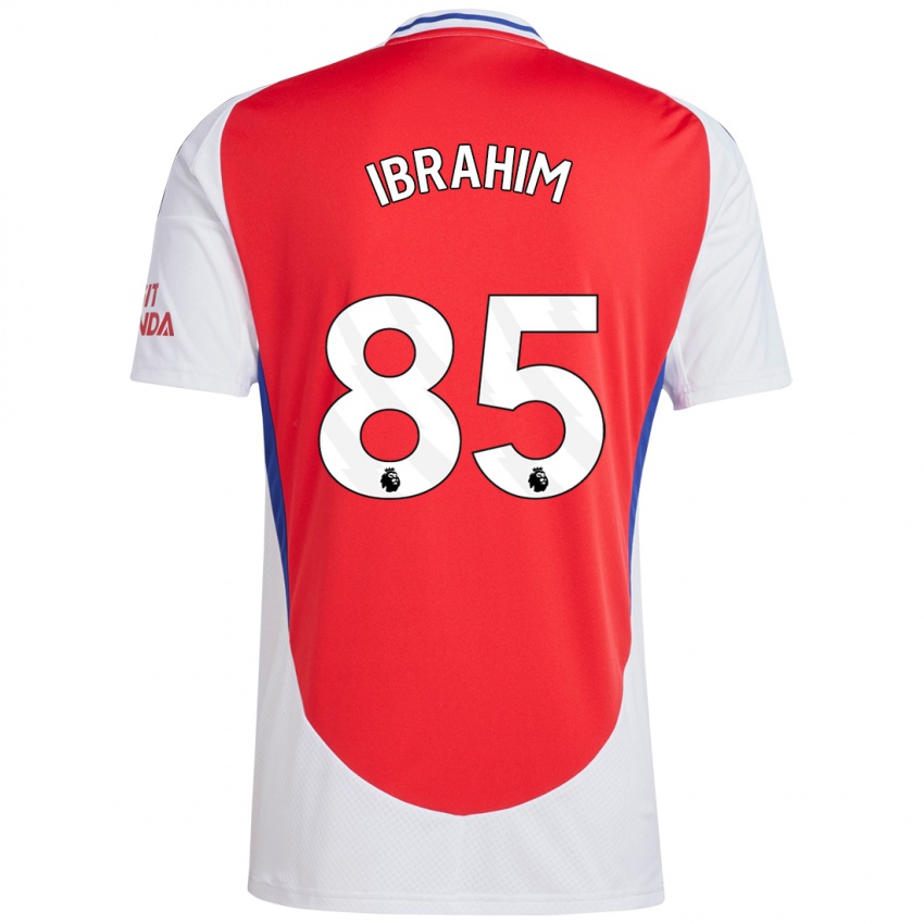 Enfant Maillot Ife Ibrahim #85 Rouge Blanc Tenues Domicile 2024/25 T-Shirt Suisse