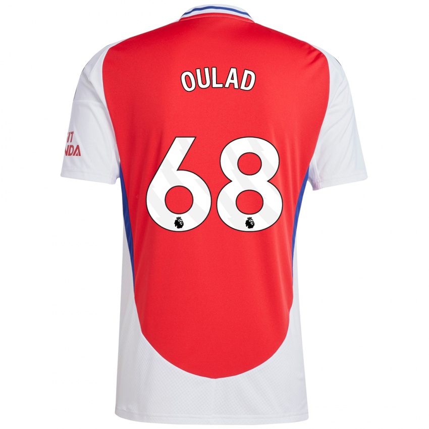 Enfant Maillot Salah-Eddine Oulad M'hand #68 Rouge Blanc Tenues Domicile 2024/25 T-Shirt Suisse