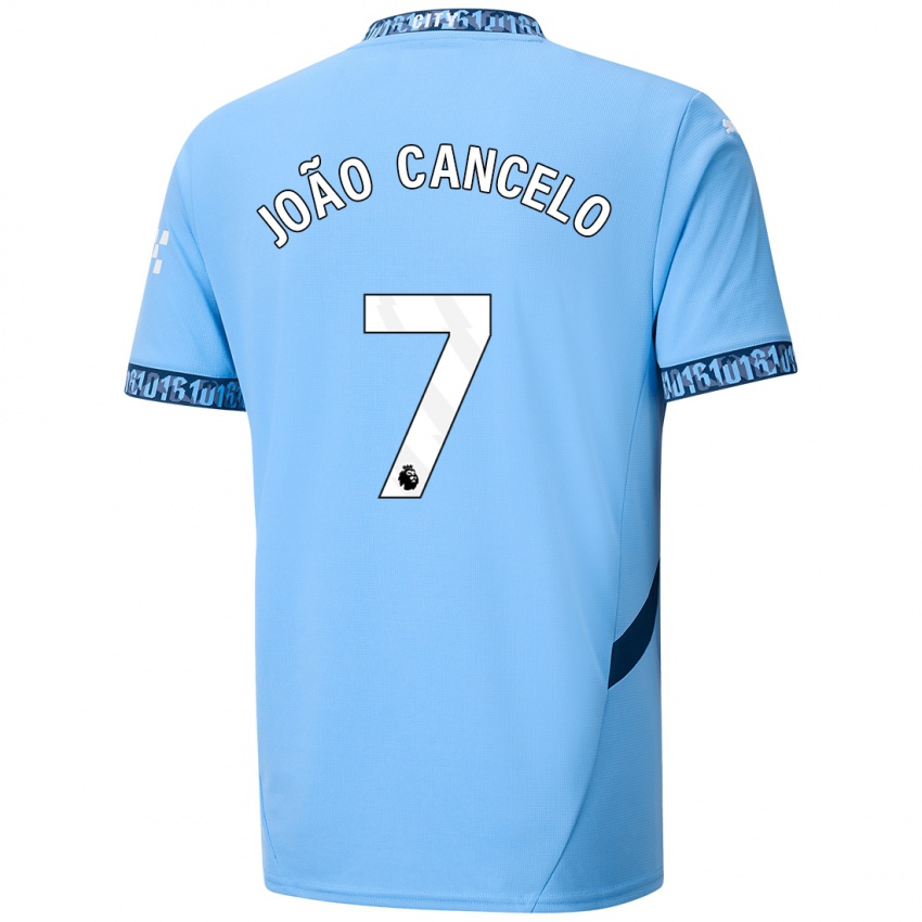 Kinder Joao Cancelo #7 Marineblau Heimtrikot Trikot 2024/25 T-Shirt Schweiz