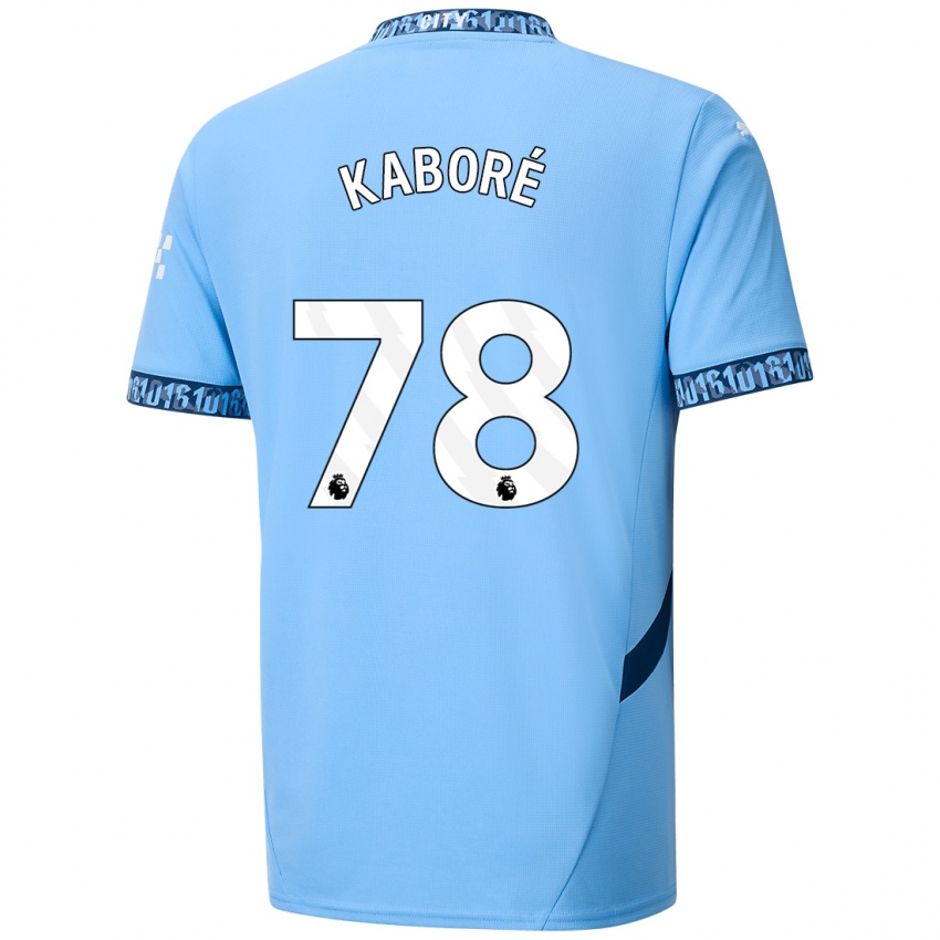 Kinder Issa Kabore #78 Marineblau Heimtrikot Trikot 2024/25 T-Shirt Schweiz