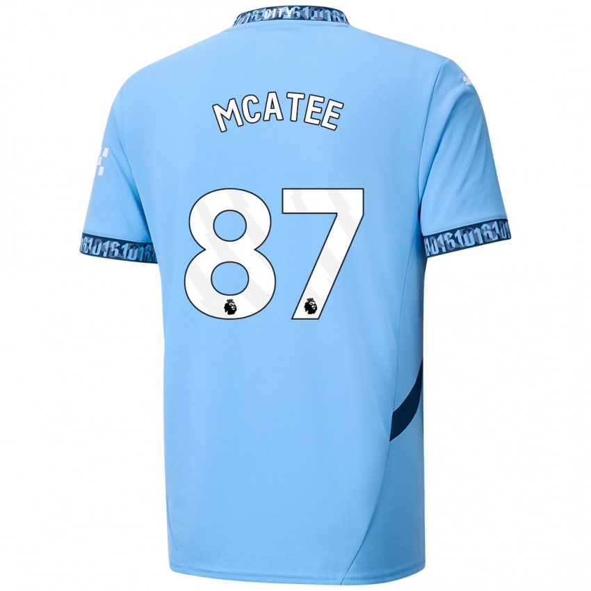 Kinder James Mcatee #87 Marineblau Heimtrikot Trikot 2024/25 T-Shirt Schweiz