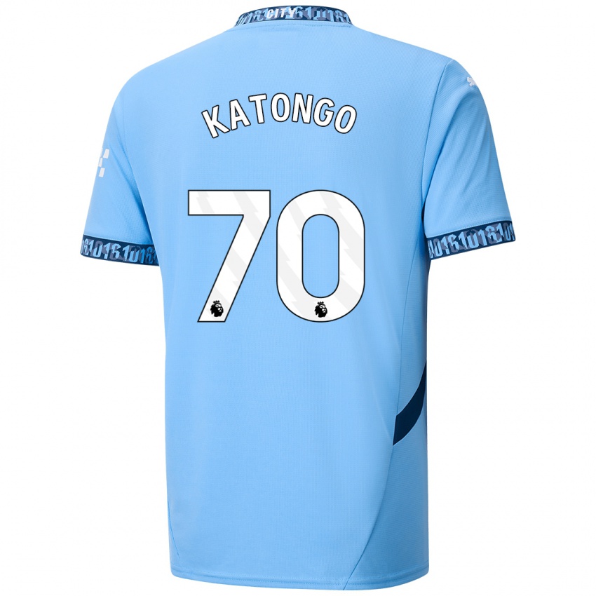 Kinder Jadel Katongo #70 Marineblau Heimtrikot Trikot 2024/25 T-Shirt Schweiz