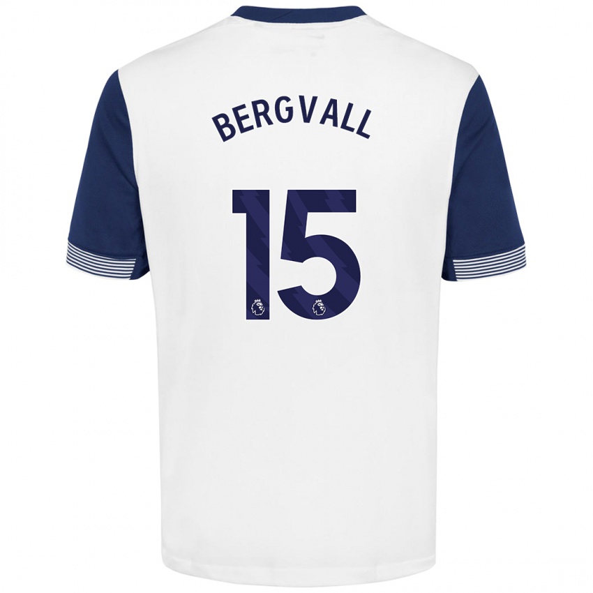 Kinder Lucas Bergvall #15 Weiß Blau Heimtrikot Trikot 2024/25 T-Shirt Schweiz