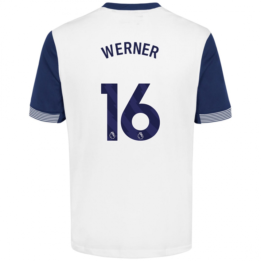 Kinder Timo Werner #16 Weiß Blau Heimtrikot Trikot 2024/25 T-Shirt Schweiz