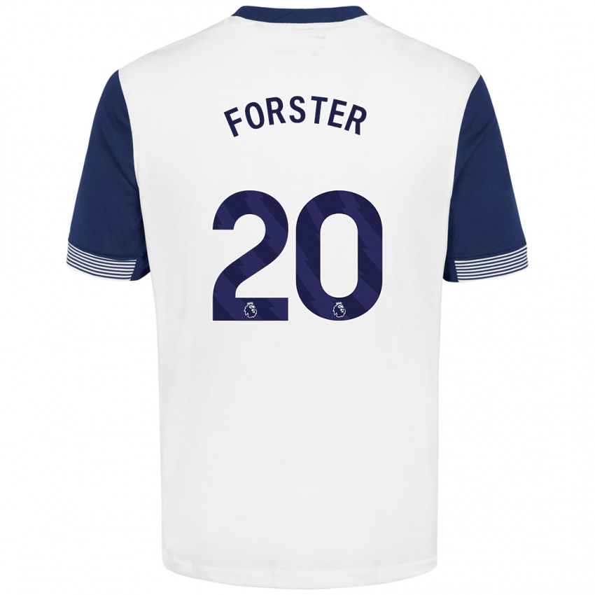 Kinder Fraser Forster #20 Weiß Blau Heimtrikot Trikot 2024/25 T-Shirt Schweiz