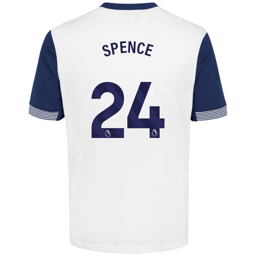 Kinder Djed Spence #24 Weiß Blau Heimtrikot Trikot 2024/25 T-Shirt Schweiz