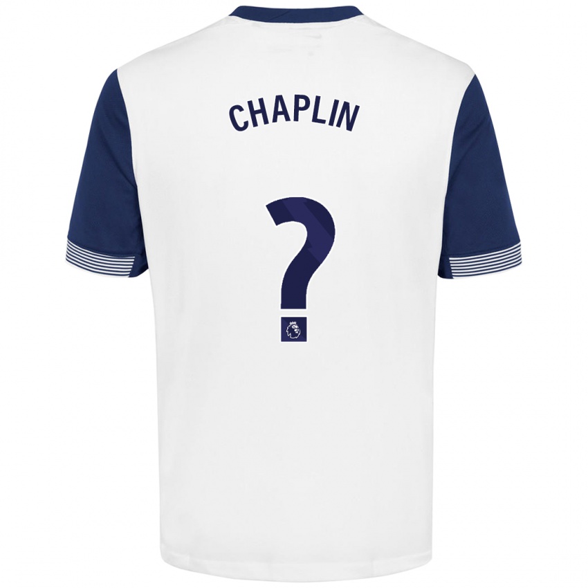 Kinder Archie Chaplin #0 Weiß Blau Heimtrikot Trikot 2024/25 T-Shirt Schweiz