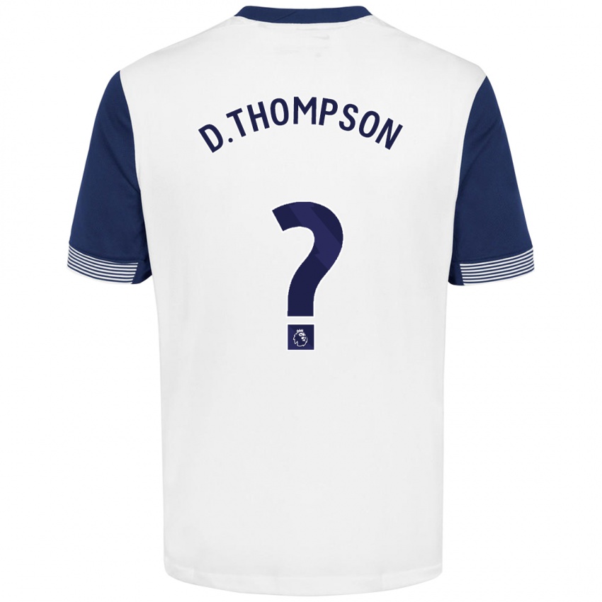 Kinder Dylan Thompson #0 Weiß Blau Heimtrikot Trikot 2024/25 T-Shirt Schweiz