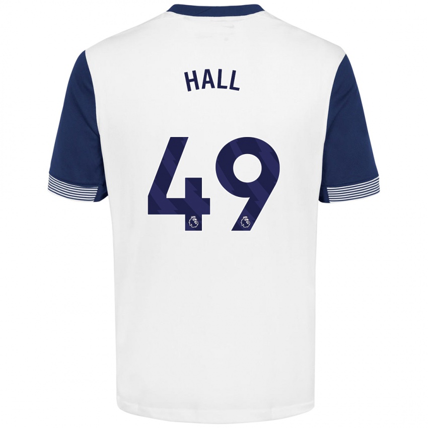 Kinder Tyrese Hall #49 Weiß Blau Heimtrikot Trikot 2024/25 T-Shirt Schweiz