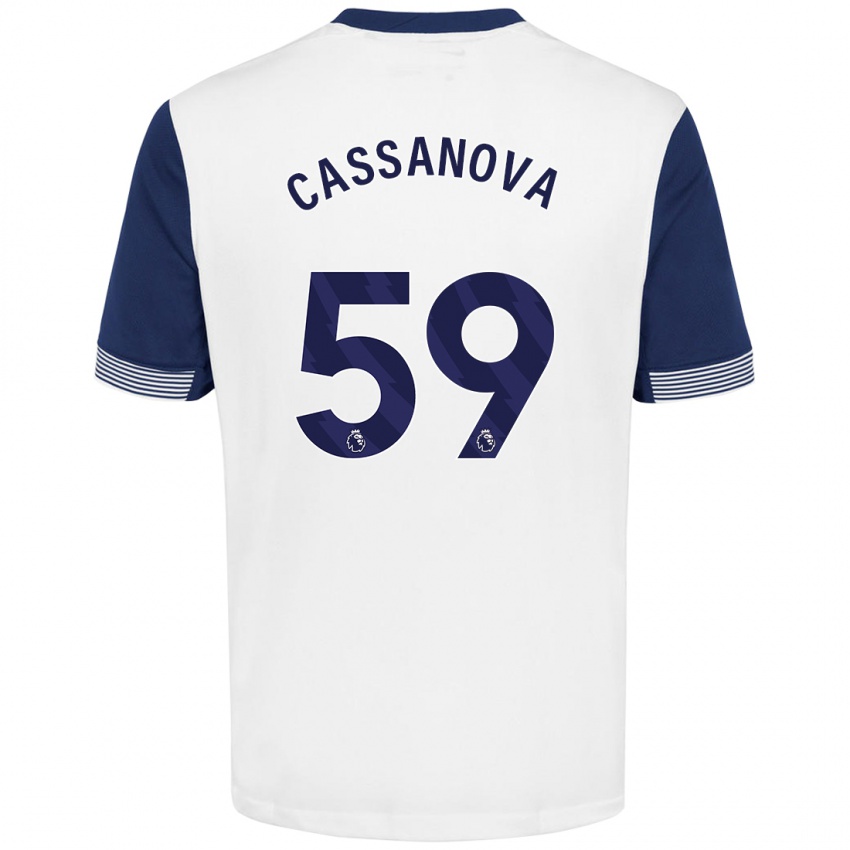 Kinder Dante Cassanova #59 Weiß Blau Heimtrikot Trikot 2024/25 T-Shirt Schweiz