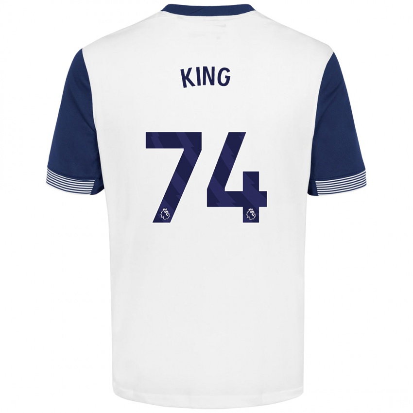 Kinder Maeson King #74 Weiß Blau Heimtrikot Trikot 2024/25 T-Shirt Schweiz