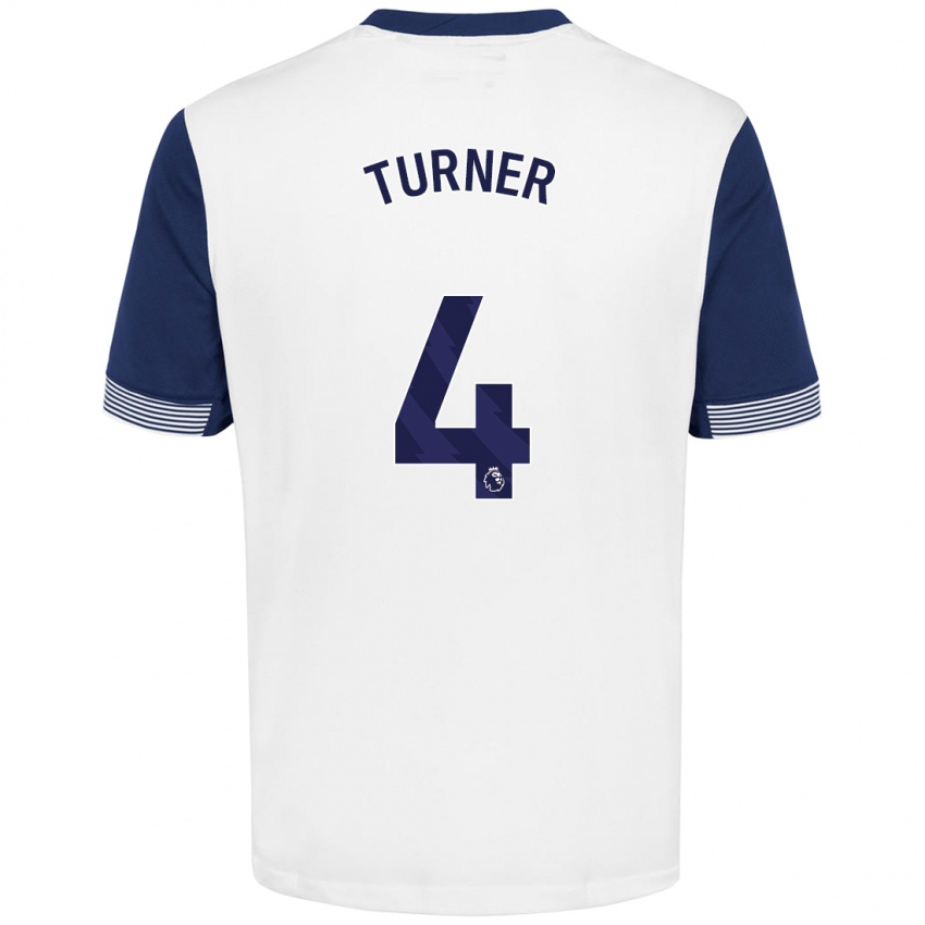 Kinder Amy Turner #4 Weiß Blau Heimtrikot Trikot 2024/25 T-Shirt Schweiz