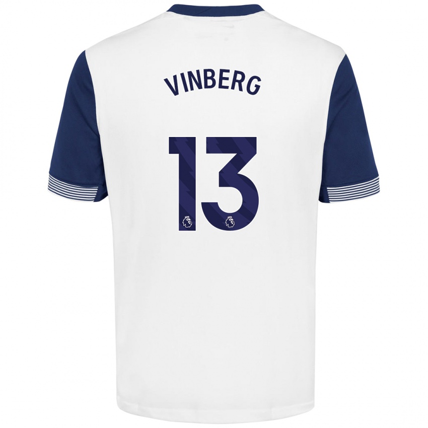 Kinder Matilda Vinberg #13 Weiß Blau Heimtrikot Trikot 2024/25 T-Shirt Schweiz